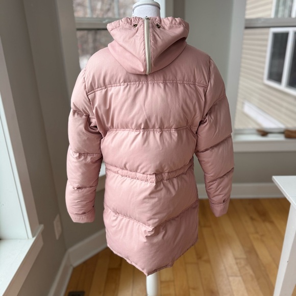 Vintage Woolrich Rose Pink Puffer Anorak Hooded Winter Jacket Size Medium - Picture 3 of 13